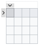 可视化编辑器插入的默认4乘4表格