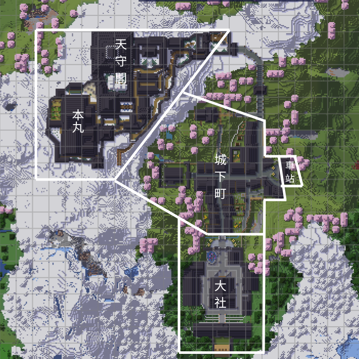 垕宵城地图，绘制于2025年8月7日。