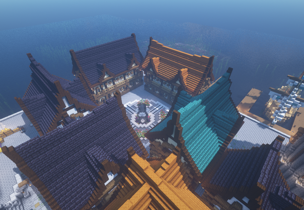 阳光下的津岛街区景观