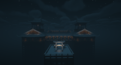 从正面俯瞰的风景。