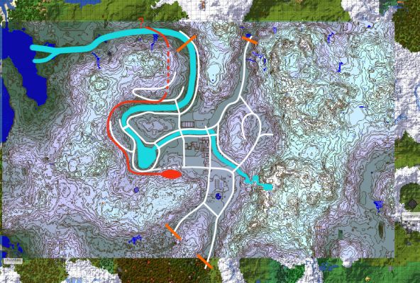 目前的喵樱等高线地形图。测绘于2023.8.18