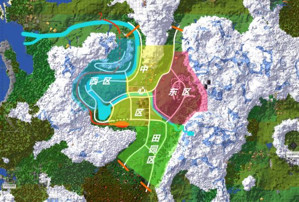 目前的喵樱区域规划图。测绘于2023.8.18