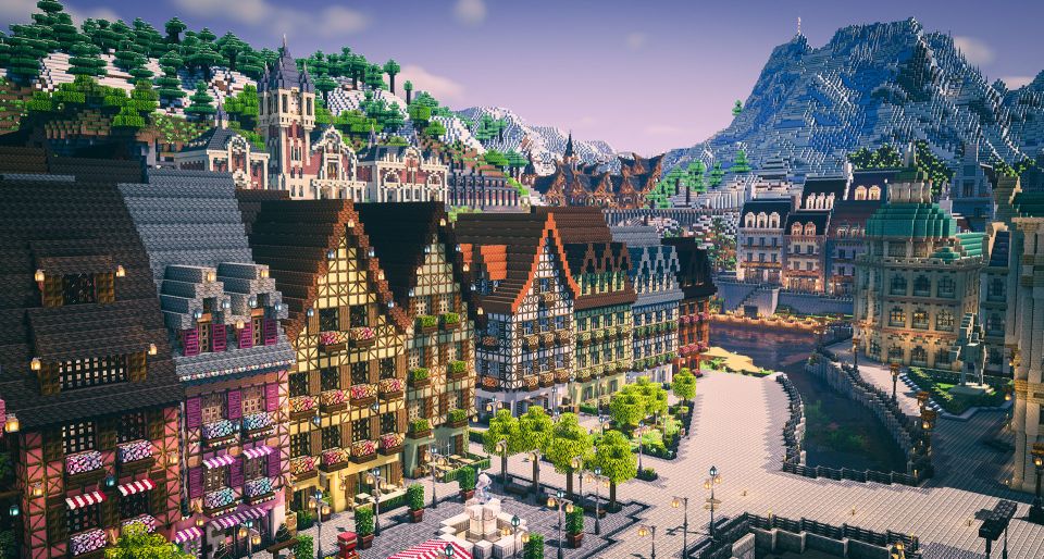 目前的喵樱中心区街景。