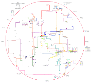 零洲轨道交通线路示意图