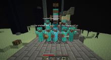 Minecraft1.0多人慢通纪念合影