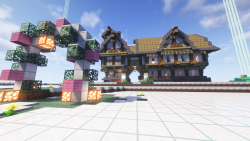 传送鸟居以及主要建筑